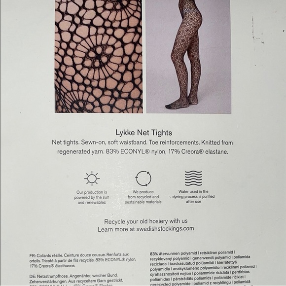 FREE PEOPLE X SWEDISH STOCKINGS Lykke net tights - Picture 4 of 7